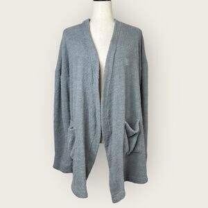 EUC | Laundry | Fleece Open Bath Robe | Gray | 1X